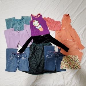 Girls Size 6 Mixed Lot, Dress, Jeans, Shorts Pants